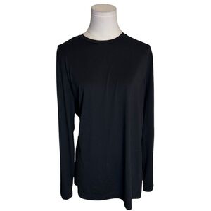 TRAVIS MATHEW‎ Black Long Sleeve Top Shirt Crew Lightweight Size M Golf Casual